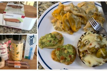 Kitchen Shopping Haul  | Dinner Recipe | Healthy Easy & Quick Avocado Salad Cheese Mushroom Recipe