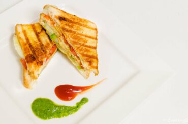Veg Grill Sandwich Recipe Double Decker - Quick & Easy Indian Street Style