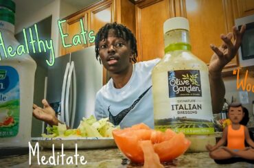 Meditation & Healthy EATS *SALAD TUTORIAL* |Day 1|