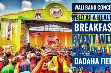 Wali Band concert held at a healthy breakfast event with Energen at the Dadaha field of Tasikmalaya