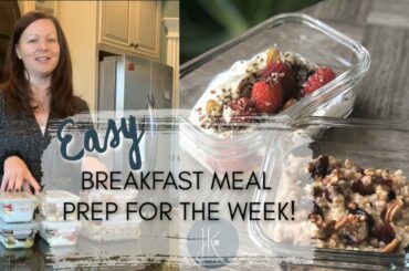 Easy meal prep breakfast options | yogurt bowl - oats | Tackle your morning fast!