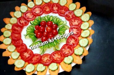 Salad decoration ideas Easy and Beautiful salad decorations ideas by neelam ki recipes
