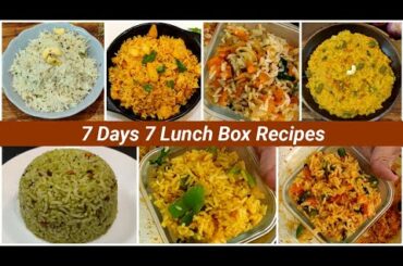 MONDAY To SUNDAY husband lunch box recipes /7 days 7 Quick & Easy Lunch Box Recipes/Lunch  box ideas