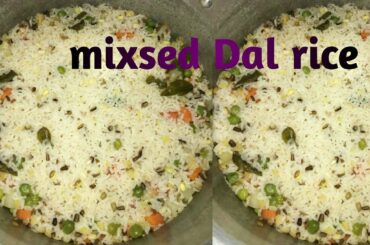 mixsed Dal rice in telugu/healthy and easy simple lunch box recipe/easy&tasty recipes