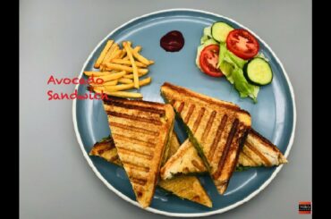 Avocado Sandwich l Avocado and olives sandwich l How to make healthy avocado sandwich