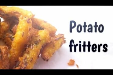 Easy tasty snacks Potato fritters Recipe. Easy Quick Tasty Healthy evening snack!