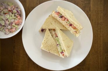 Easy Breakfast Or Snack| Cream Cheese Sandwich | Cheesy Veg Sandwich Recipe | Cheese Sandwich