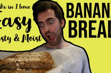 How To Make HEALTHY BANANA BREAD | Easy Recipe | SUPER MOIST Tutorial | With TASTE TEST