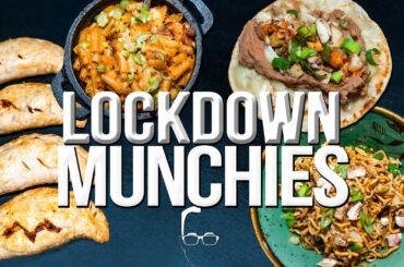 QUARANTINE (LOCKDOWN) MUNCHIES - 5 QUICK & EASY RECIPES FROM THE PANTRY | SAM THE COOKING GUY 4K