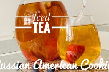 Healthy Strawberry Iced Tea in 2 Minutes l Quick at Home Beverage Drink for Kids