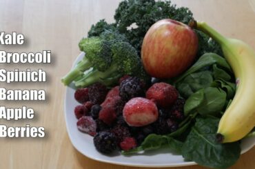 Delicious fruit & vegetable smoothie recipe that I drink every day and how to calorie track it