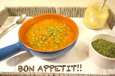 Sweet Pea & Carrot Soup | 30-Minute Meal That's Low-Carb & Low-Fat | Vegan & Vegetarian Friendly