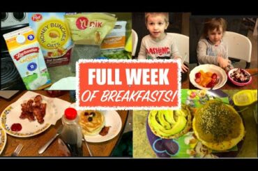 Full week of breakfasts! || Breakfast ideas