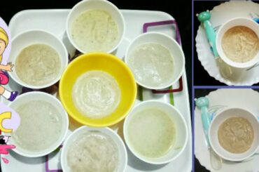 6 Healthy Nutritious cerelac recipes for 6 to 12 month babies|Prepare|Easy|#swetha