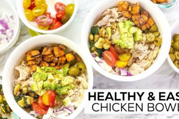 Healthy & Easy MEDITERRANEAN CHICKEN BOWL | Meal Prep Ideas | Protein Packed & Gluten-Free!