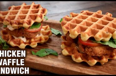Chicken Waffle Sandwich | How To Make Fried Chicken Waffle Sandwich | Sandwich Recipe By Tarika