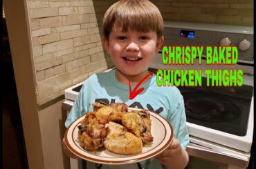 #Chickenrecipe #HealthyRecipes       CRISPY BAKED CHICKEN THIGHS RECIPES