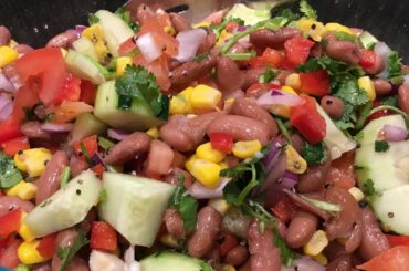 Kidney Beans Salad (full of protein and healthy minerals)