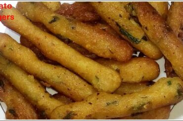 Crispy Potato Fingers | Snack Recipe For Tea Time | Healthy Food Kitchen