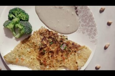 Protein Breakfast recipe - Instant healthy Jowar Dosa with spinach and  carrot l Highly Nutritious