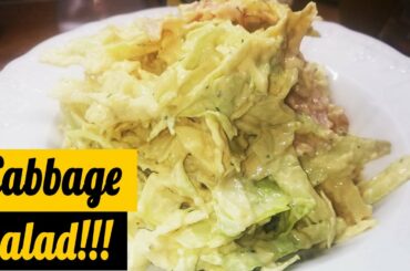 Cabbage Salad with Greek Yoghurt and Parmesan!!!