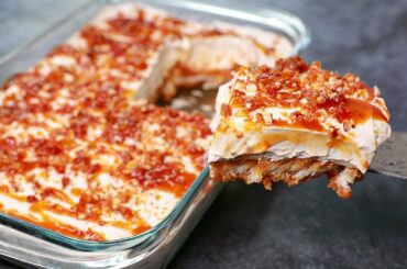 Butterscotch Bread Pudding | No Bake Easy Dessert Recipe | Eggless & Without Oven | Yummy