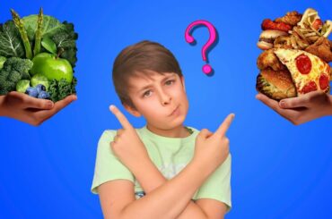 Kaiden is reminding Tristan to eat healthy foods like vegetables and fruits, no candies and sugar.