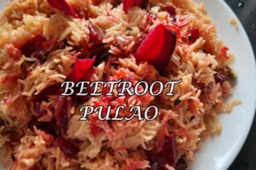 Beetroot Pulao - Healthy Lunch recipe - Rice recipe in kannada