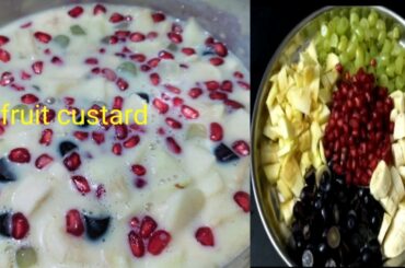 Fruit custard Recipe/Healthy Desert Recipe/How to make Fruit salad