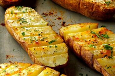 #StayAtHome Scored Baked Potatoes Air Fryer 10-in-1 BonsenKitchen Video Recipe | Bhavna's Kitchen