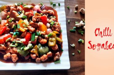 Chilli Soyabean | Low Calorie Soya Nuggets