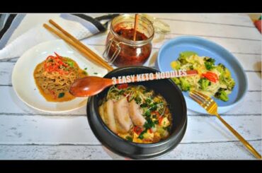 Keto Tofu Shirataki Noodle Recipes | 3 Keto Noodle Sauces