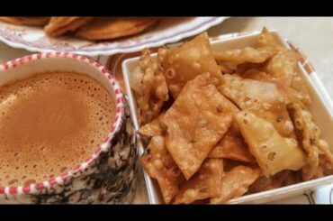 Namak pare Recipe// 4 Different shapes crispy crunchy snack Namak pare//By VahikaWorld