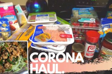 EATING HEALTHY DURING YOUR CORONAVIRUS QUARANTINE | FOOD HAUL | PEP TALK | LOW CARB MEAL IDEA