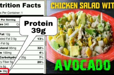 How to Cook High Protein Chicken Salad with ABOCADO / Healthy Recipes for Weight Loss / Satisfaying