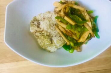 슈퍼마리오도 즐기는 저칼로리 새송이볶음. Low calorie Mushroom stir-fry, Super Mario loves it.