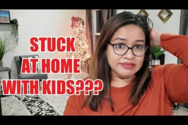 QUARANTINE LIFE MADE EASY* HOMESCHOOLING IDEAS TO KEEP THEM OCCUPIED* INDIAN VLOGGER IN USA