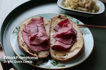 宅家快手午餐 Quick Lunch | Pastrami Open Sandwich w/Stir-Fried Cabbage😋| Quarantine Time