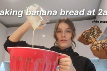 MAKING BANANA BREAD AT 2AM (i was bored)