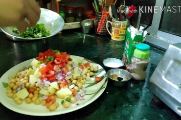 INDIAN  HEALTHY SNACKS .CHATPATE CHANE KI RECIPE.