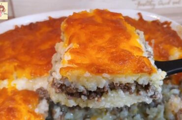 Casserole recipes with ground beef. So CHEESY casserole!