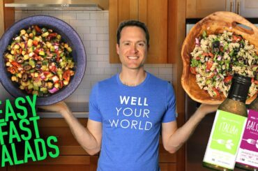 Healthy Vegan Salads w/ Well Your World Bottled Sauces!