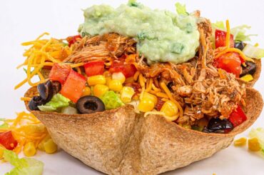 How To Make Healthy Taco Salad With Instant Pot "Rotisserie" Chicken | Audrey Johns