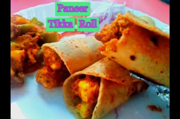 Paneer tikka roll | Quick & Easy Paneer Tikka Frankie recipe | Tiffin box recipe