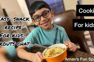 Easy Healthy recipe for kids. Sprout Bhel recipe. Fun time.