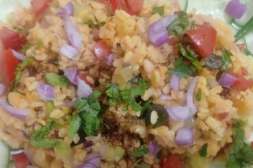 Keera Mongdal | Healthy food digestive food | Kheera moong dal chat salad or breakfast recipe