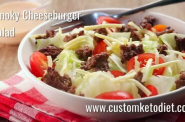 Smoky Keto Cheeseburger Salad Recipe - Healthy Food For Family Custom Keto DietTips Loss Weight