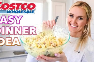 EASY 10 MINUTE DINNER IDEAS | COSTCO KIRKLAND CHICKEN SALAD RECIPE | COOKING FROM HOME PANTRY MEALS
