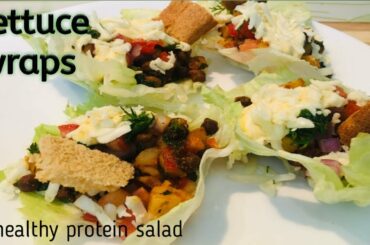 Lettuce wraps/protein recipe/vegetarian lettuce cups
