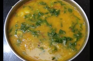 Palak Keerai Kulambu Recipe / Kuzhambu Varieties / Easy, Simple Healthy Rice Side dish Lunch Recipes